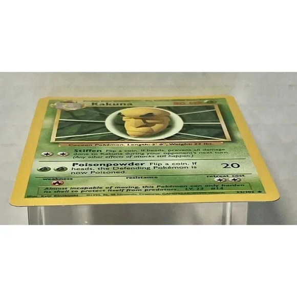 Unlimited Base Kakuna 33/102‎ Pokemon Card WOTC Vintage NM - Picture 4 of 12